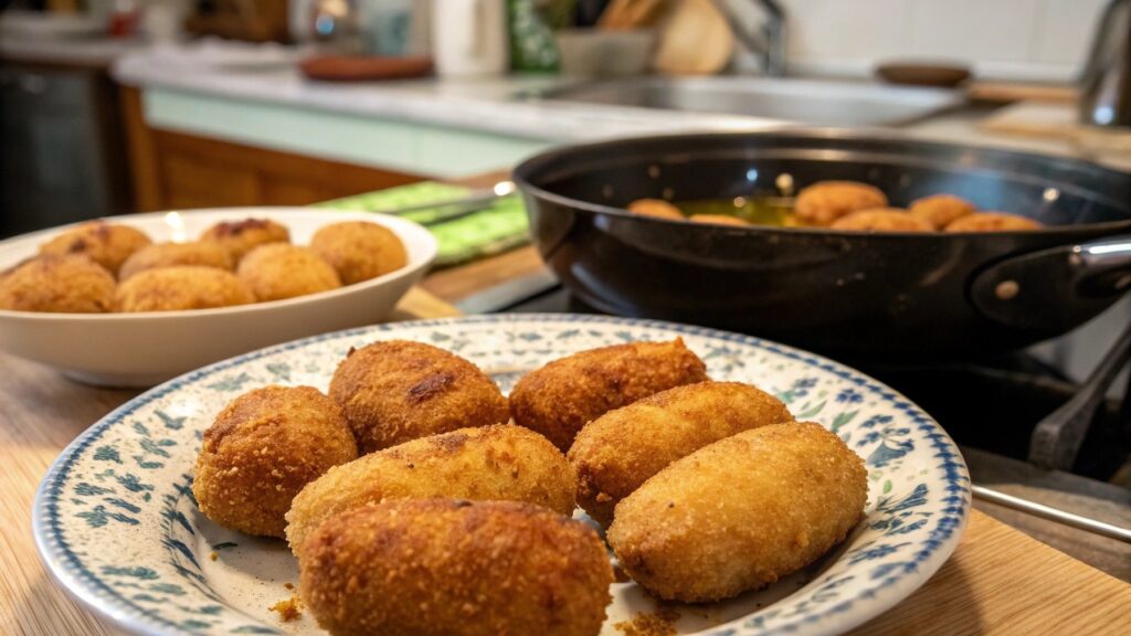 Ani olej ani maslo: jednoduchý trik Karlosa Arguiñano, takže hrudky nikdy nevyjde na krokety